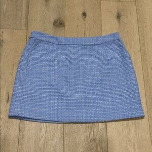 French Connection Blue Tweed Mini Skirt with pockets NWT - Y2K Preppy